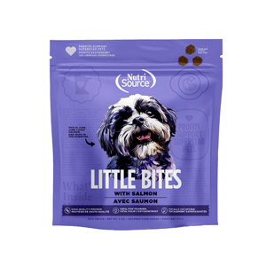 NutriSource Little Bites Salmon Dog Treats 6oz nutrisource, nutri source, little bites, salmon, dog treats